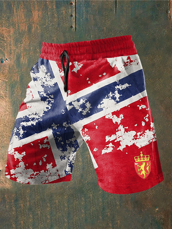 Trykte shorts for herrer