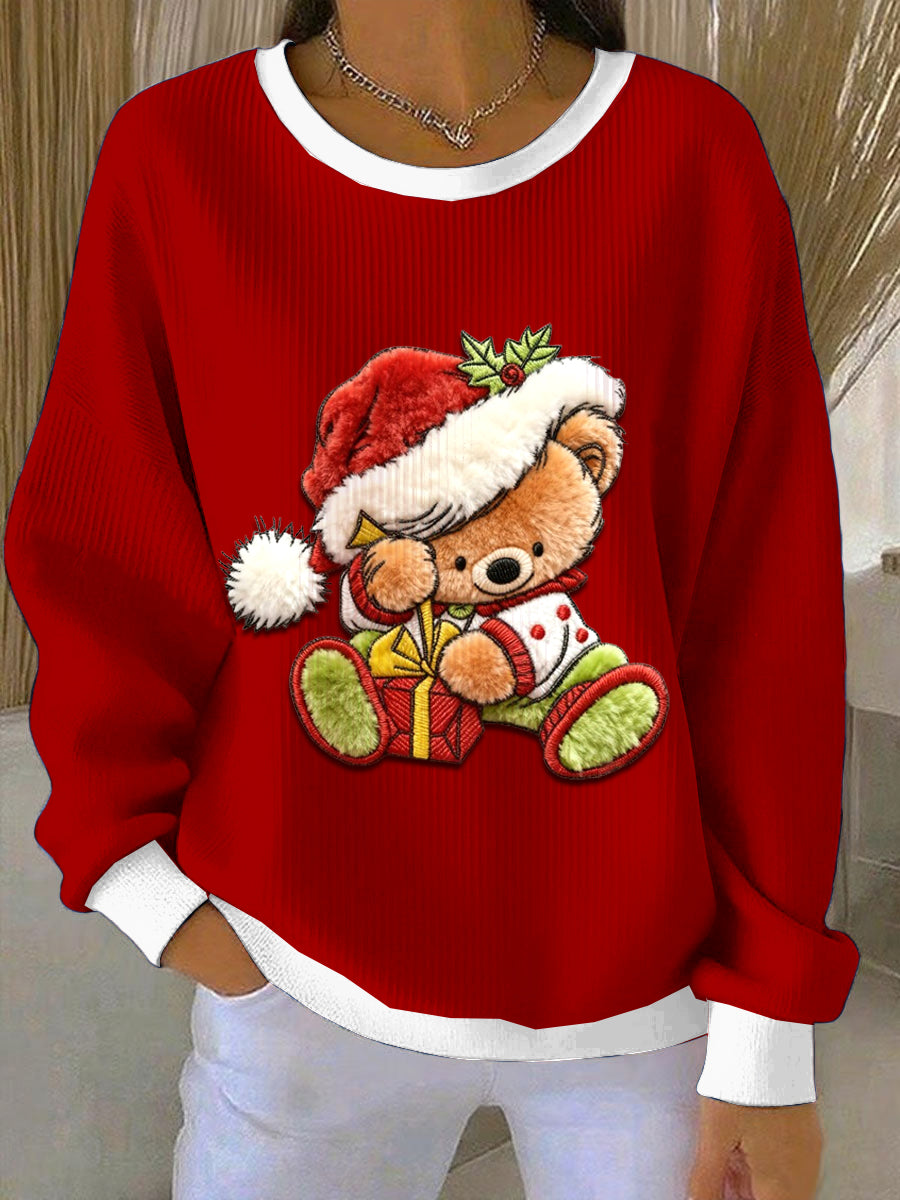 Damens julebjørntrykk