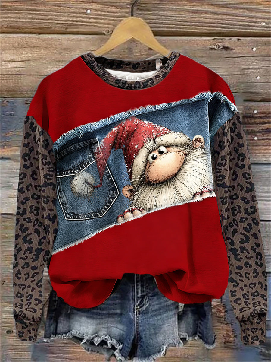 Kvinners julekunst Skriv ut sweatshirt