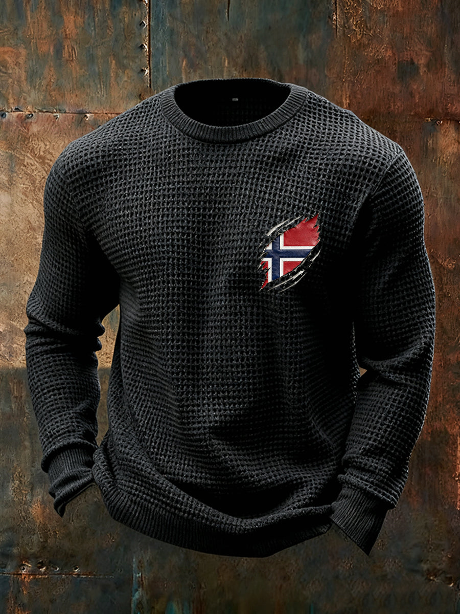 Menns gamle mote Casual Lang Ermer