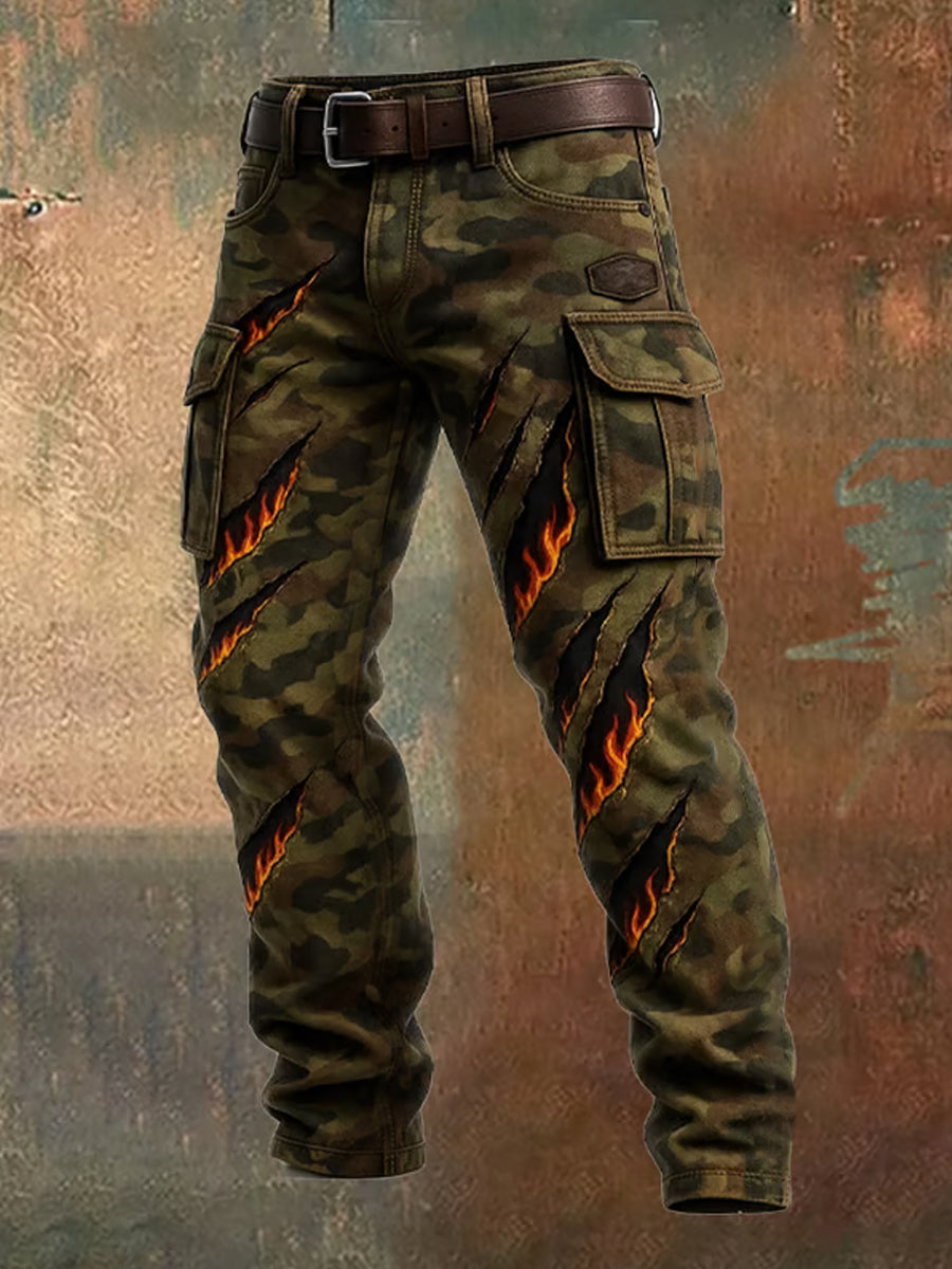 Menns retro forretningsstil tilfeldige arbeidsbukser