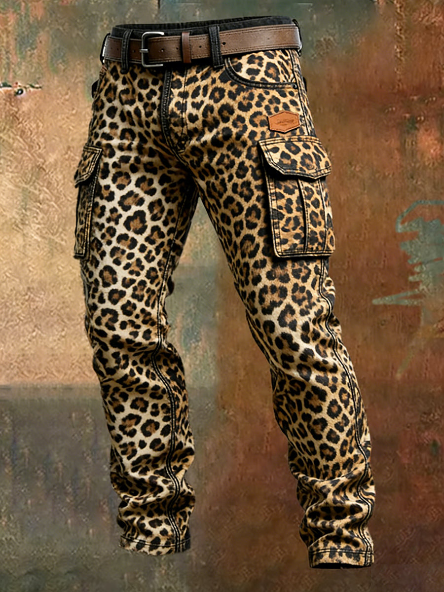 Menns retro forretningsstil tilfeldige arbeidsbukser