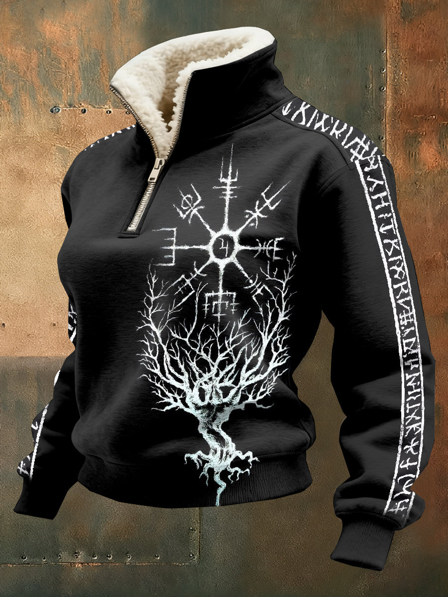 Vintage Viking Långärmad Tröja För Kvinnor.