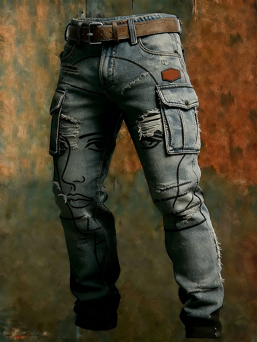 Mäns Retro Business Style Casual Work Byxor