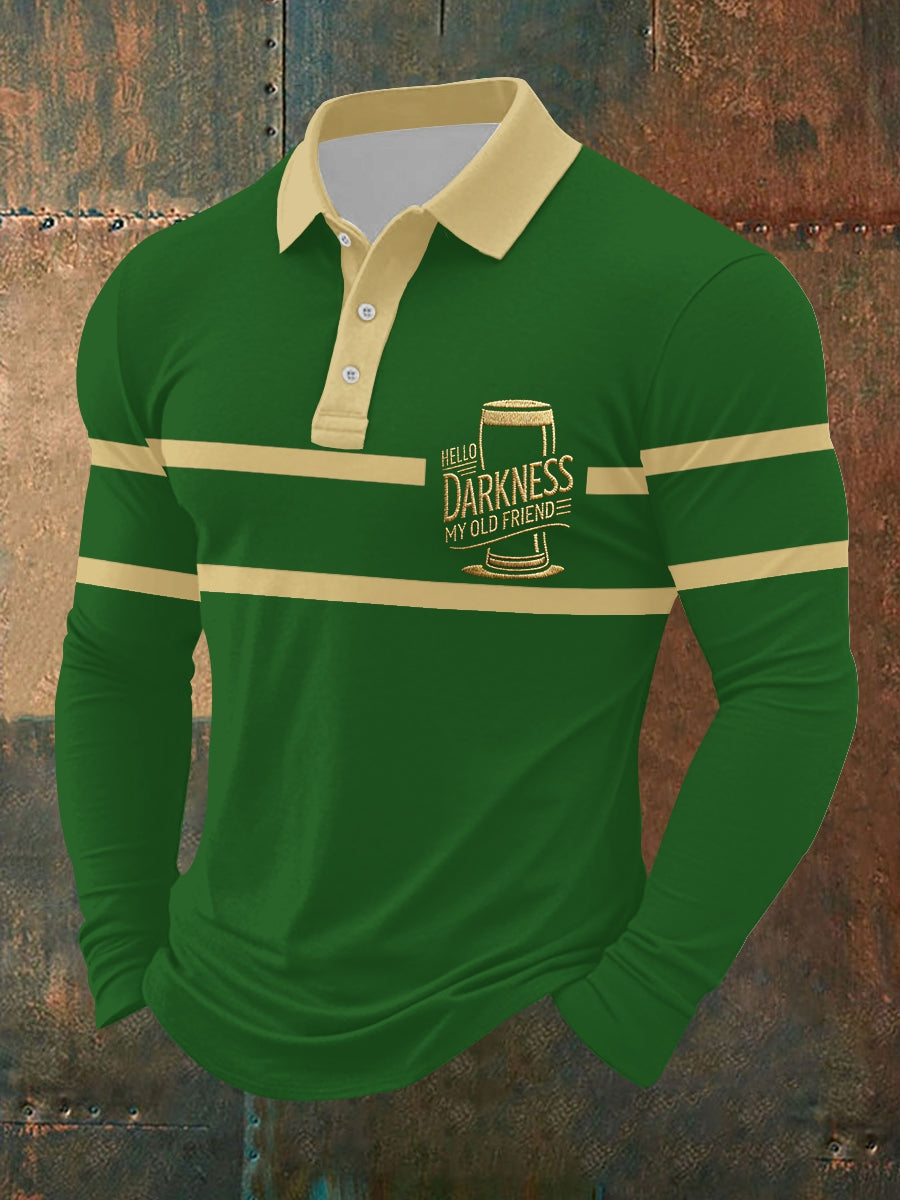 Mäns hej mörker Min gamla vän Lång ärm skjorta