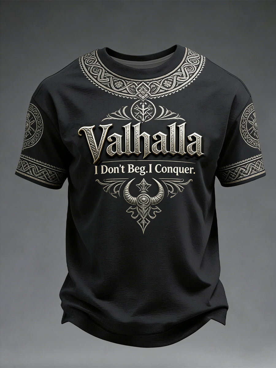 Herrens Viking-stil Valhalla T-shirt