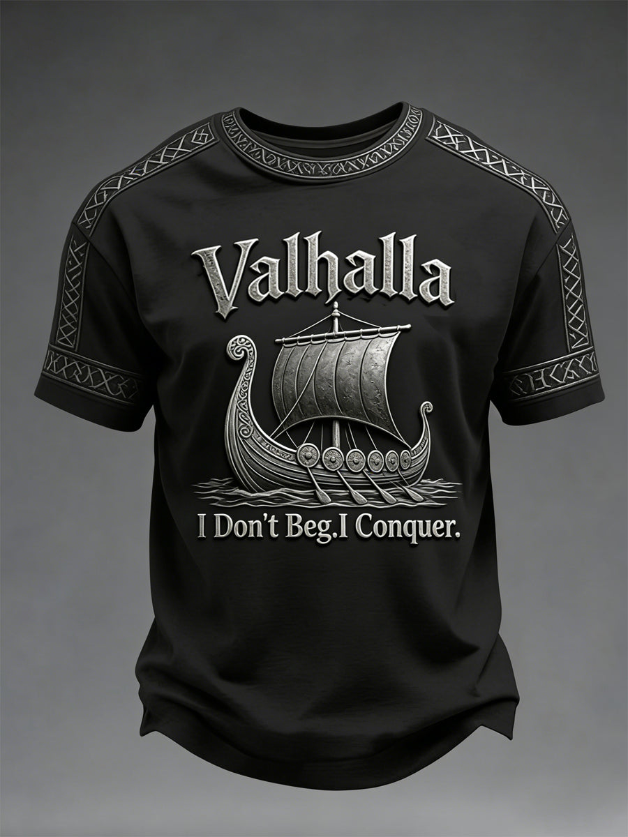 Herrens Viking-stil Valhalla T-shirt