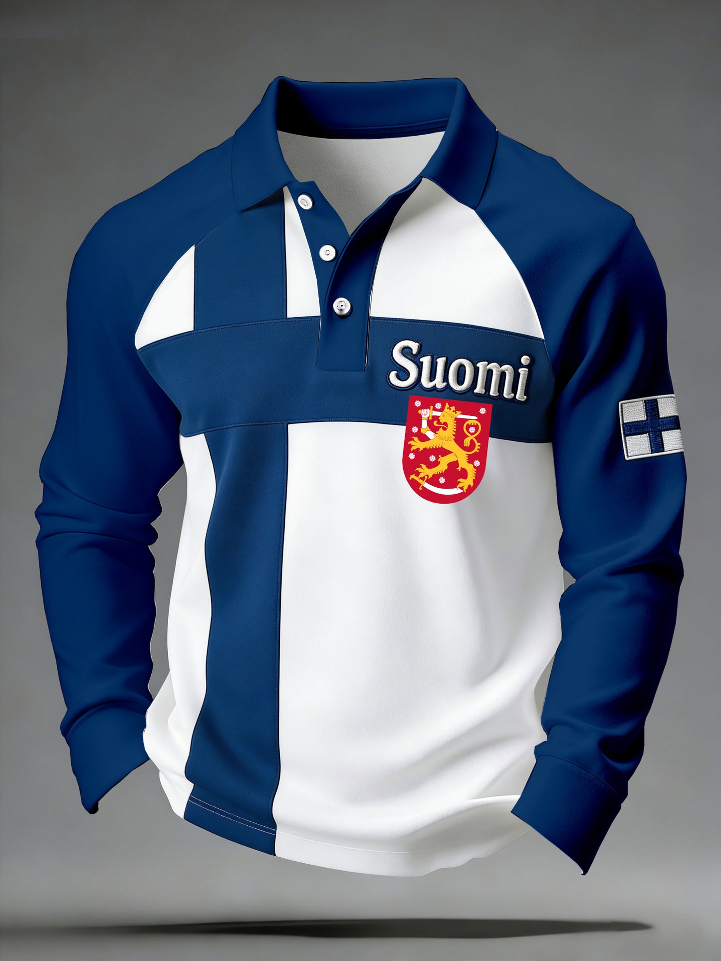 Mäns långärm Polo tröj