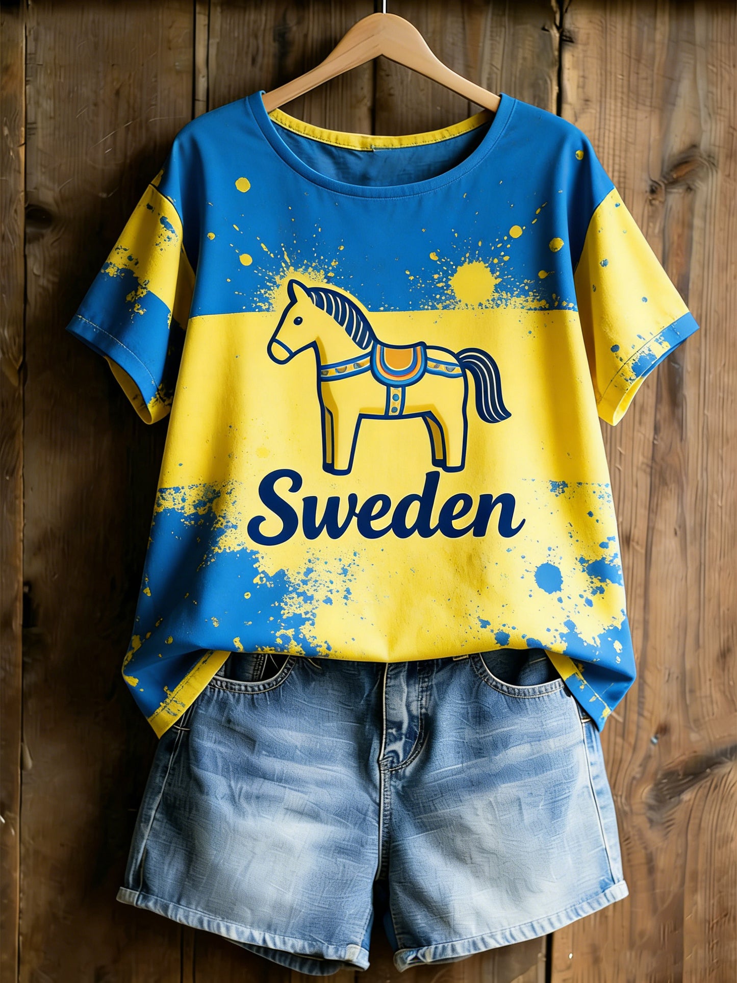 Kvinnors svenska midsommarfestival Minnestryckt T-shirt