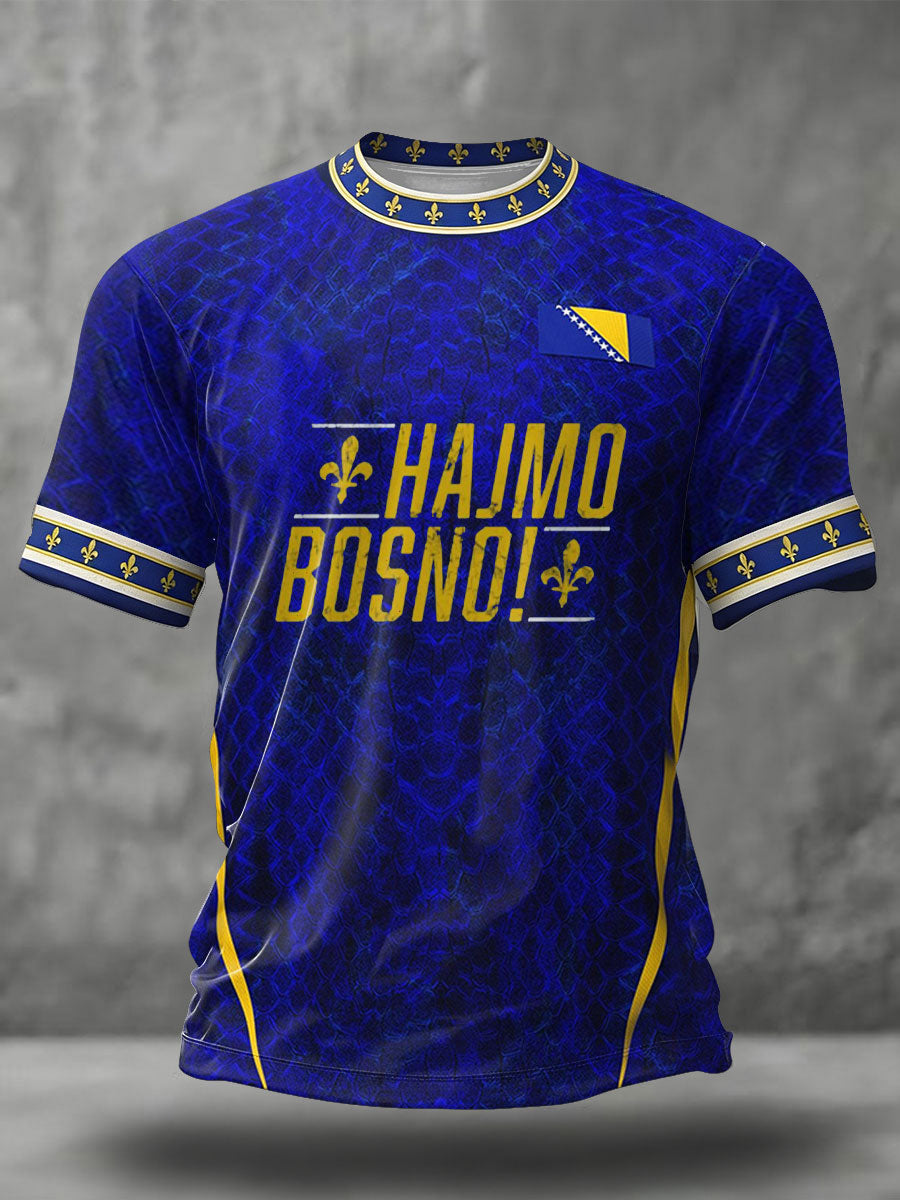 Herr Bosno ZMAJEVI Fotbollslärares tryckt t-shirt
