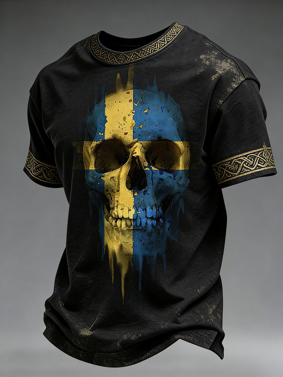 Herrtröja i vikingastil med åldrad effekt