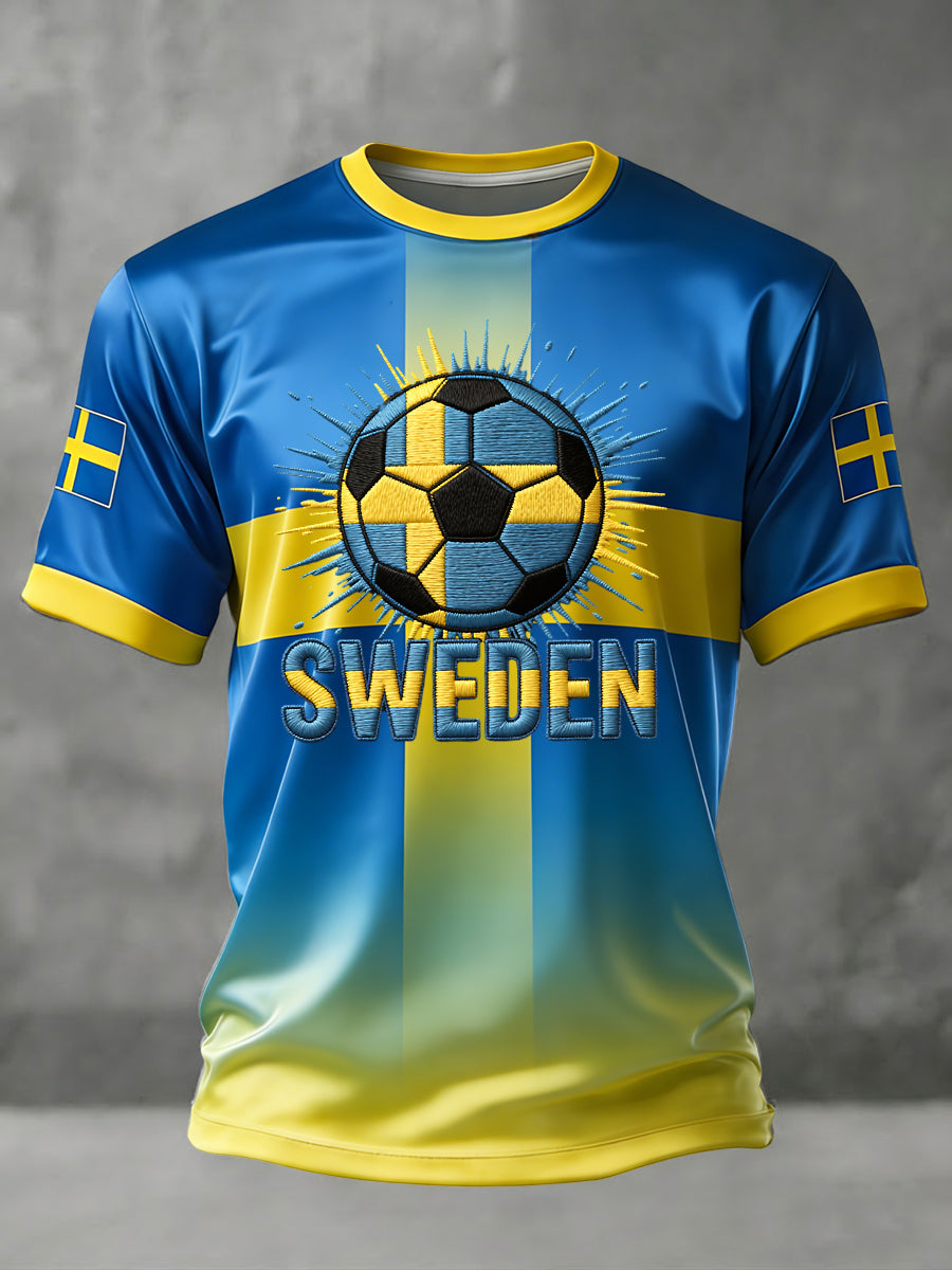 Retro Sverige 2026 Fotbollsmatch Minnest-shirt
