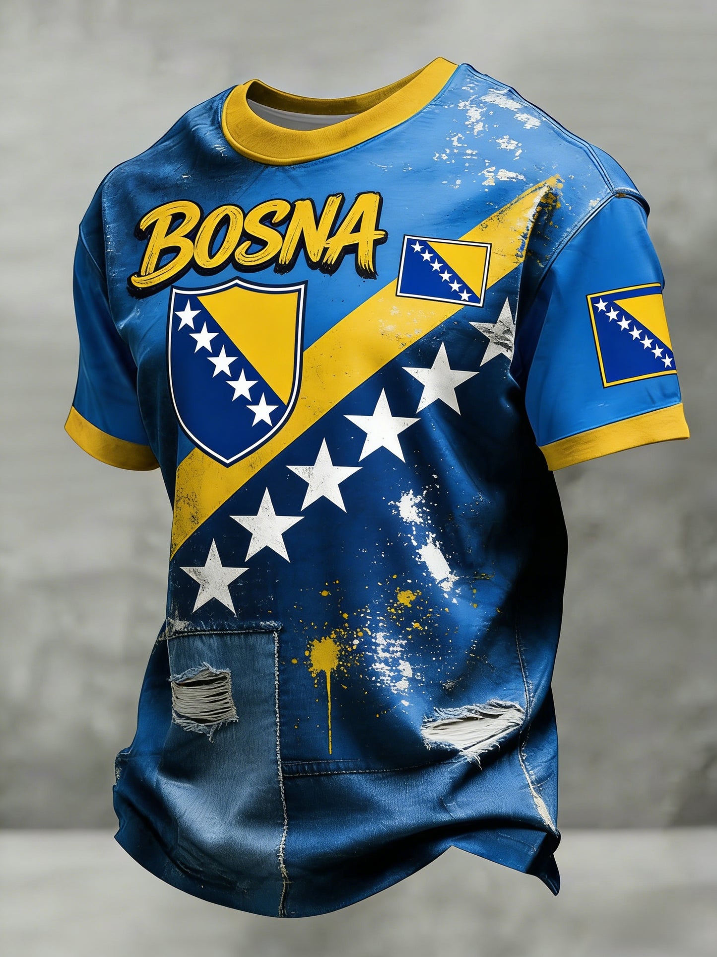 Herr Bosno ZMAJEVI Fotbollslärares tryckt t-shirt