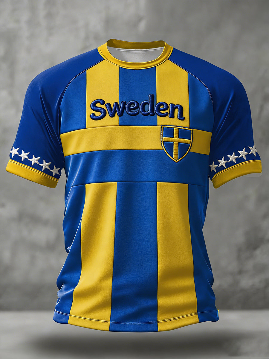 Retro svensk konstinspirerad tryckt ledig topp