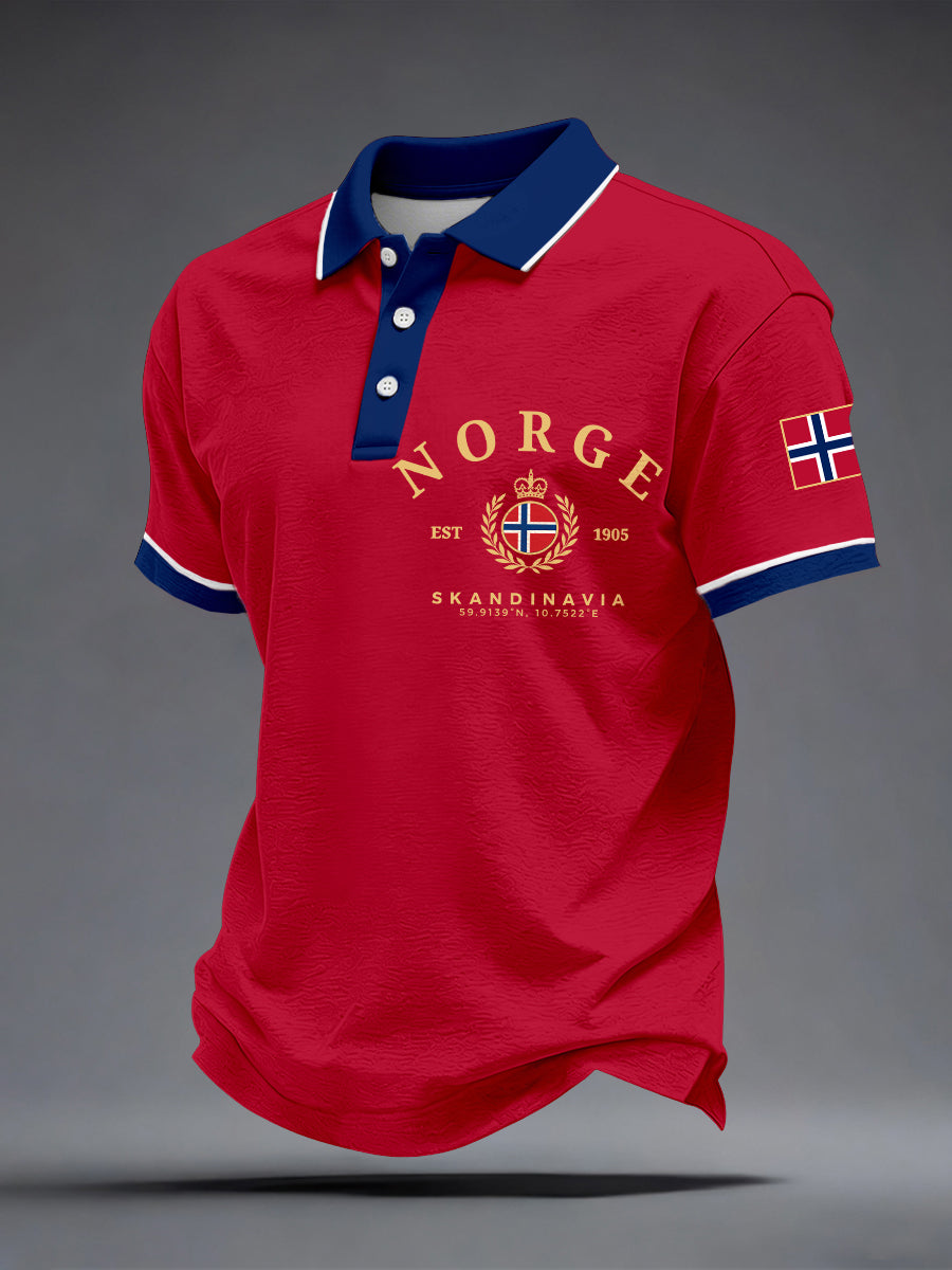Mäns norska polo-trötta