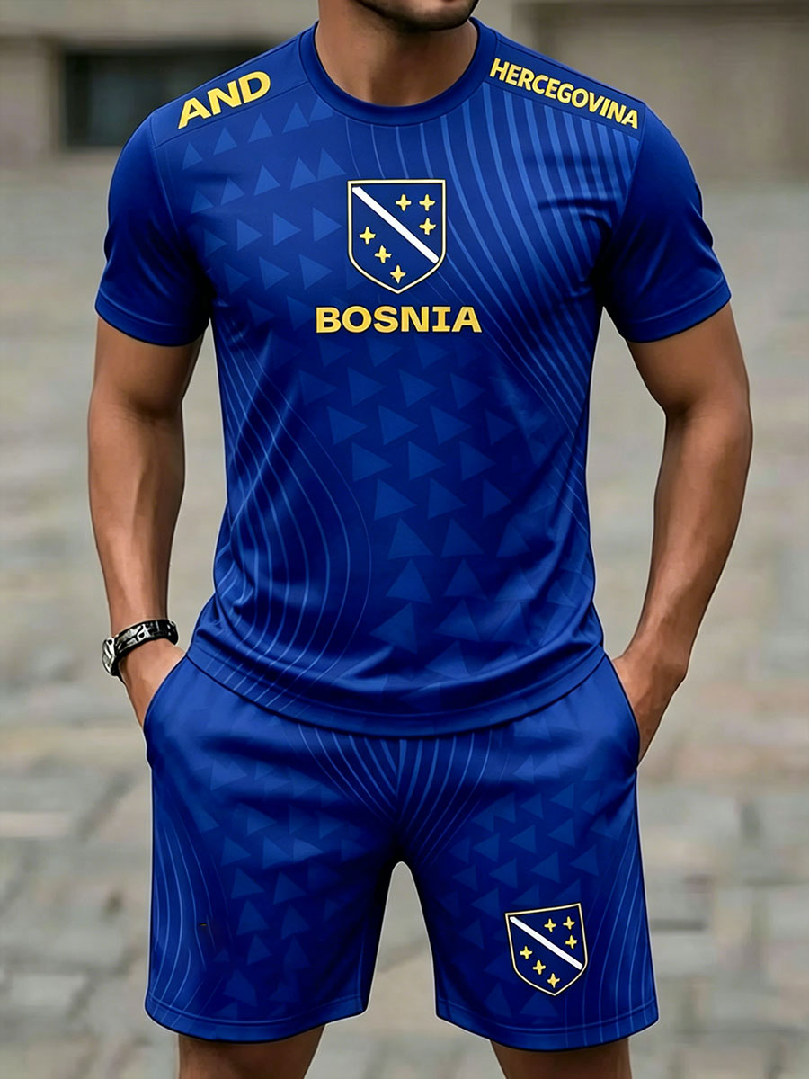 Mäns Bosnia Sport älskare konst tryckta sets