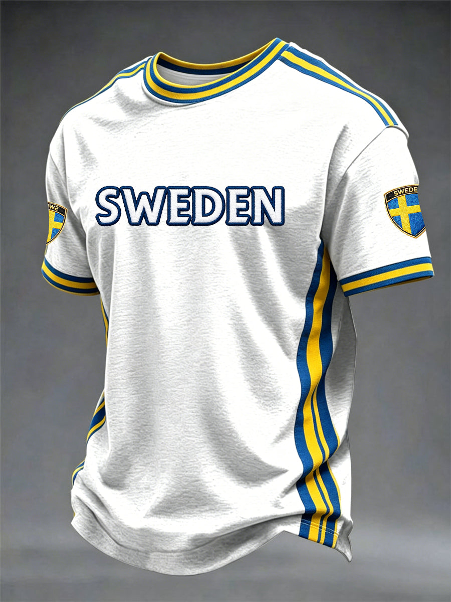 Herrtröja med svensk tryckning
