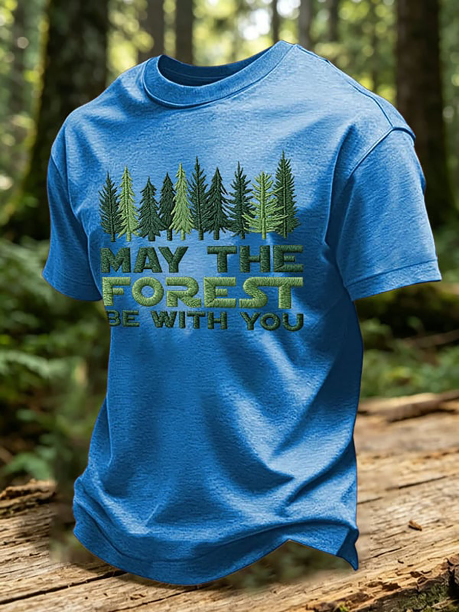 Mäns kan skogen vara med du skriv ut T-shirt