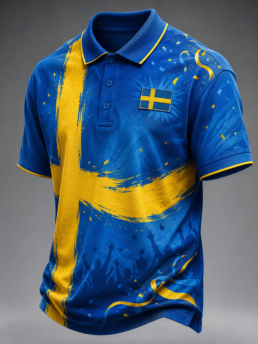 Herrens nationaldag Tema med kortärmad Polo tröj