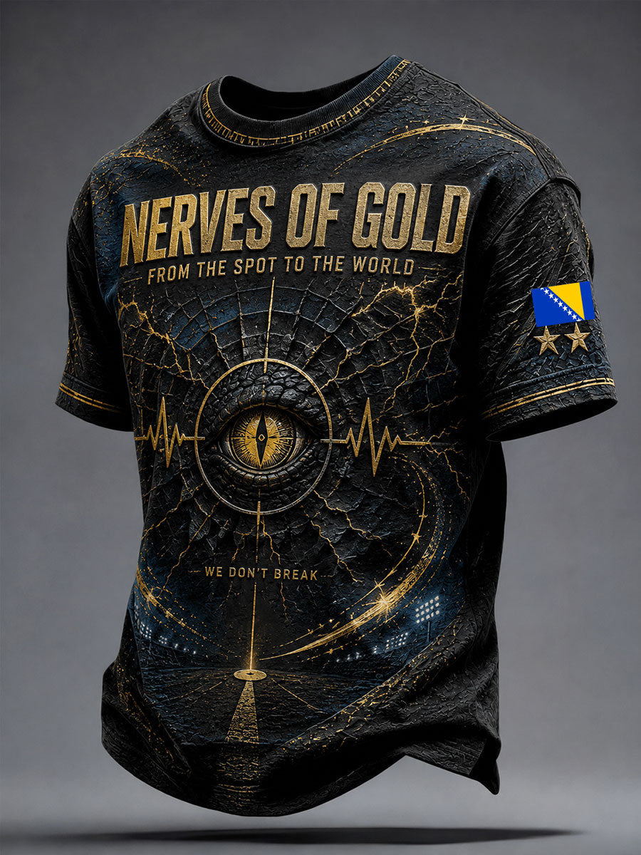 Bosnien ZMAJEVI Konst tryckt T-shirt