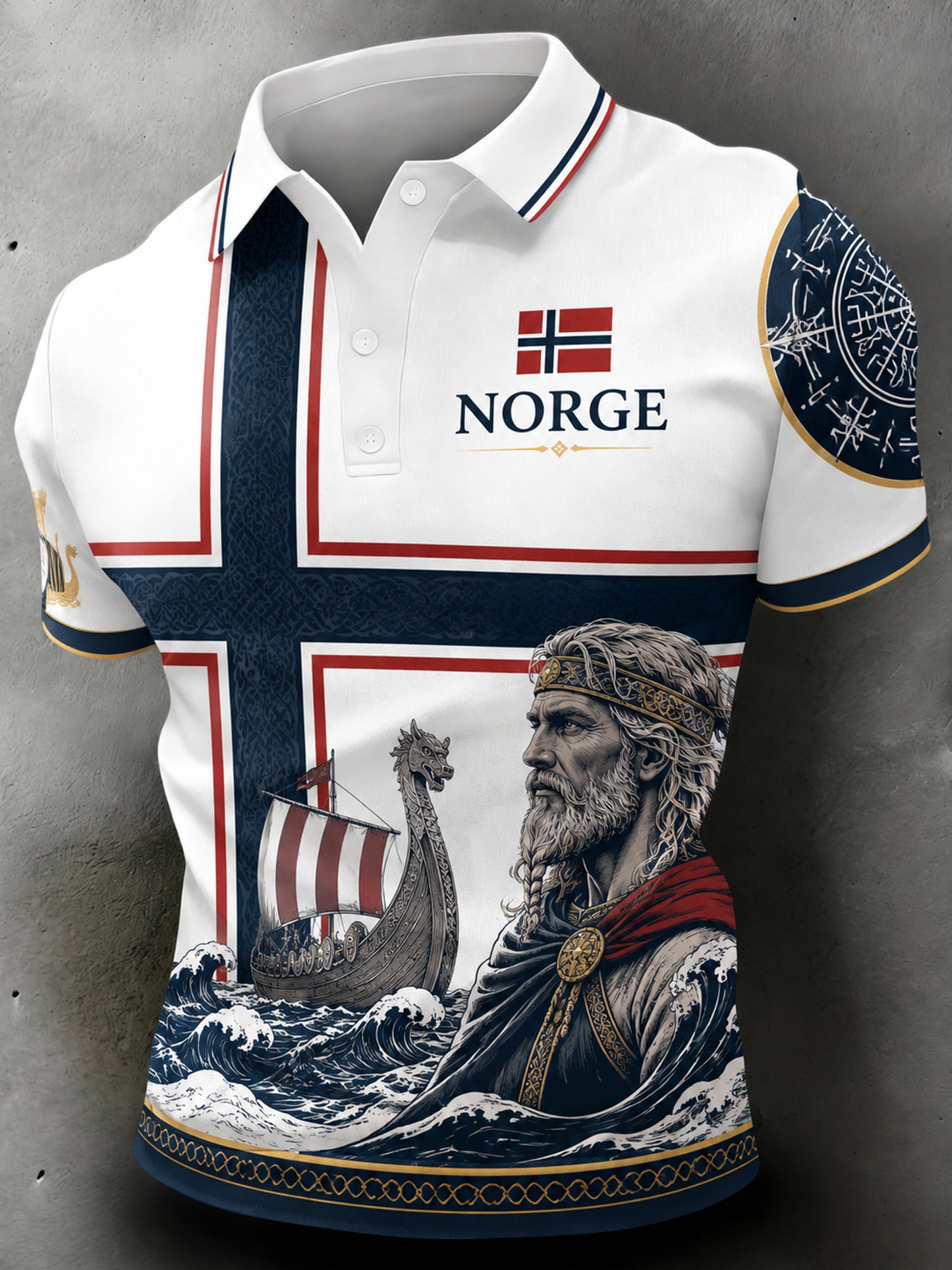 Menns Matchende Stil: Norsk Fotballfanskultur & Heiar-Art-Print-Polo