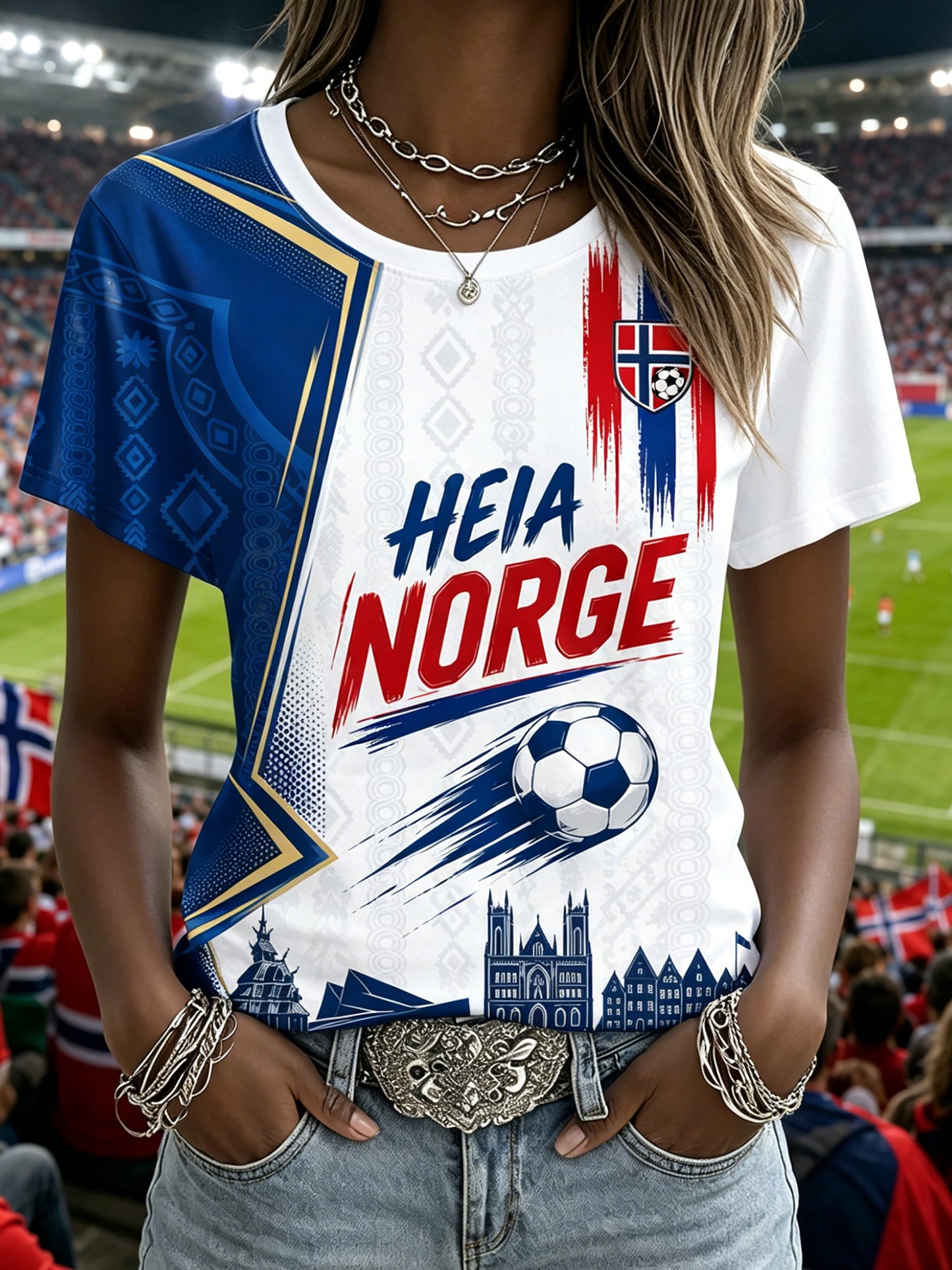 Norges fotballvifte til kvinner - Kultur og kunstnerisk print