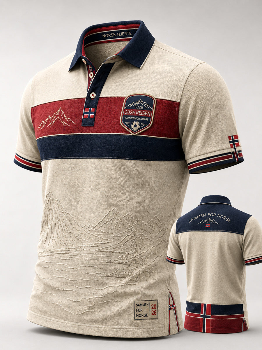 Retro Norwegian 2026 fotballstripet