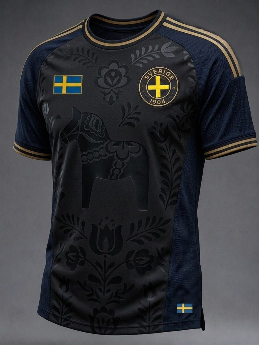 Herrtröja med tryck: Svensk fotbollslärd 2026