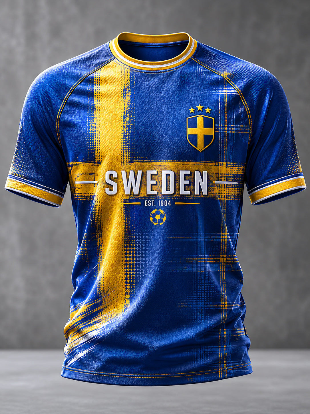 Herrligan svensk fotboll tryckt ledig kortärmad t-shirt