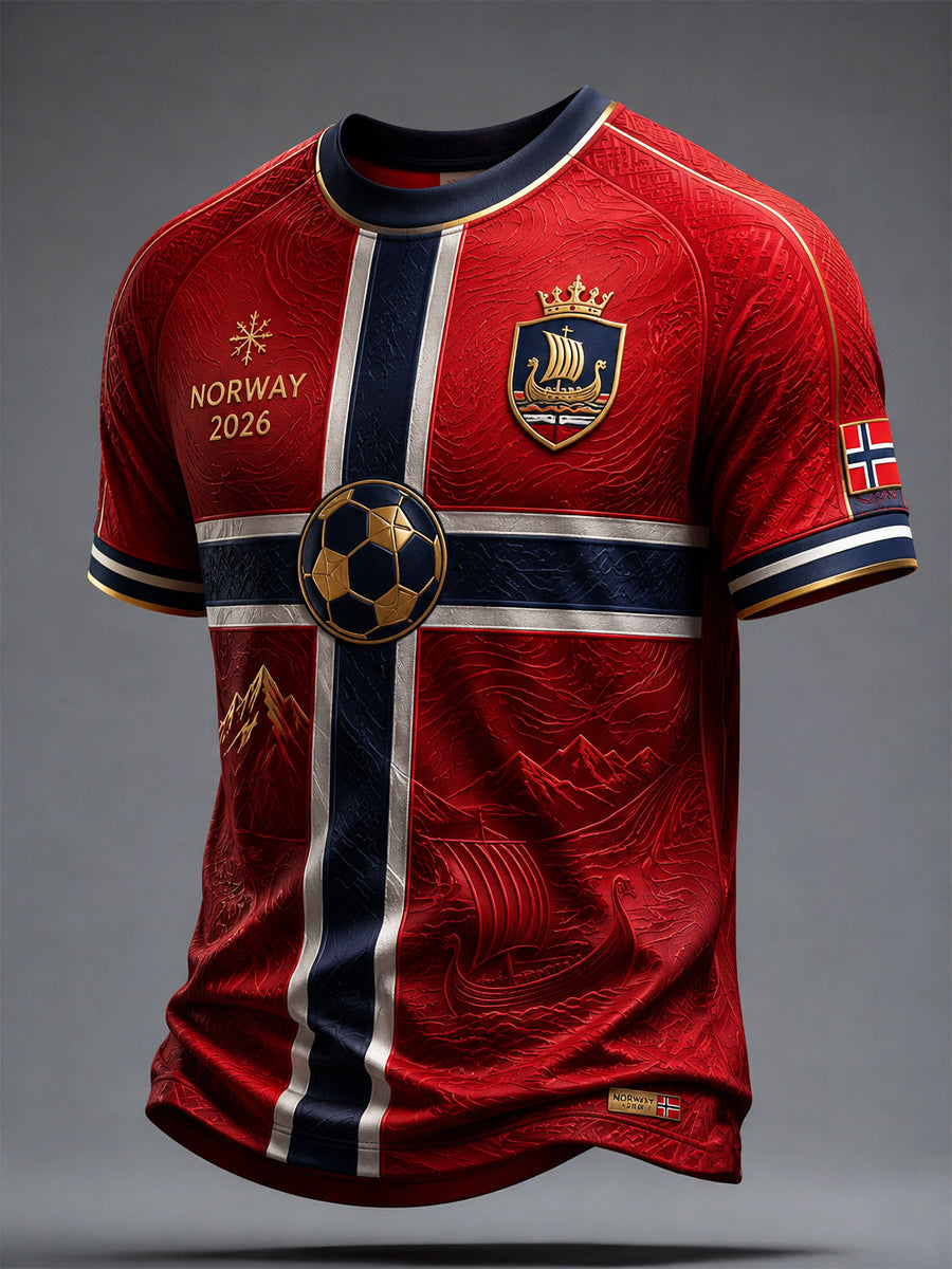 Norges klassisk fotball-t-shirt