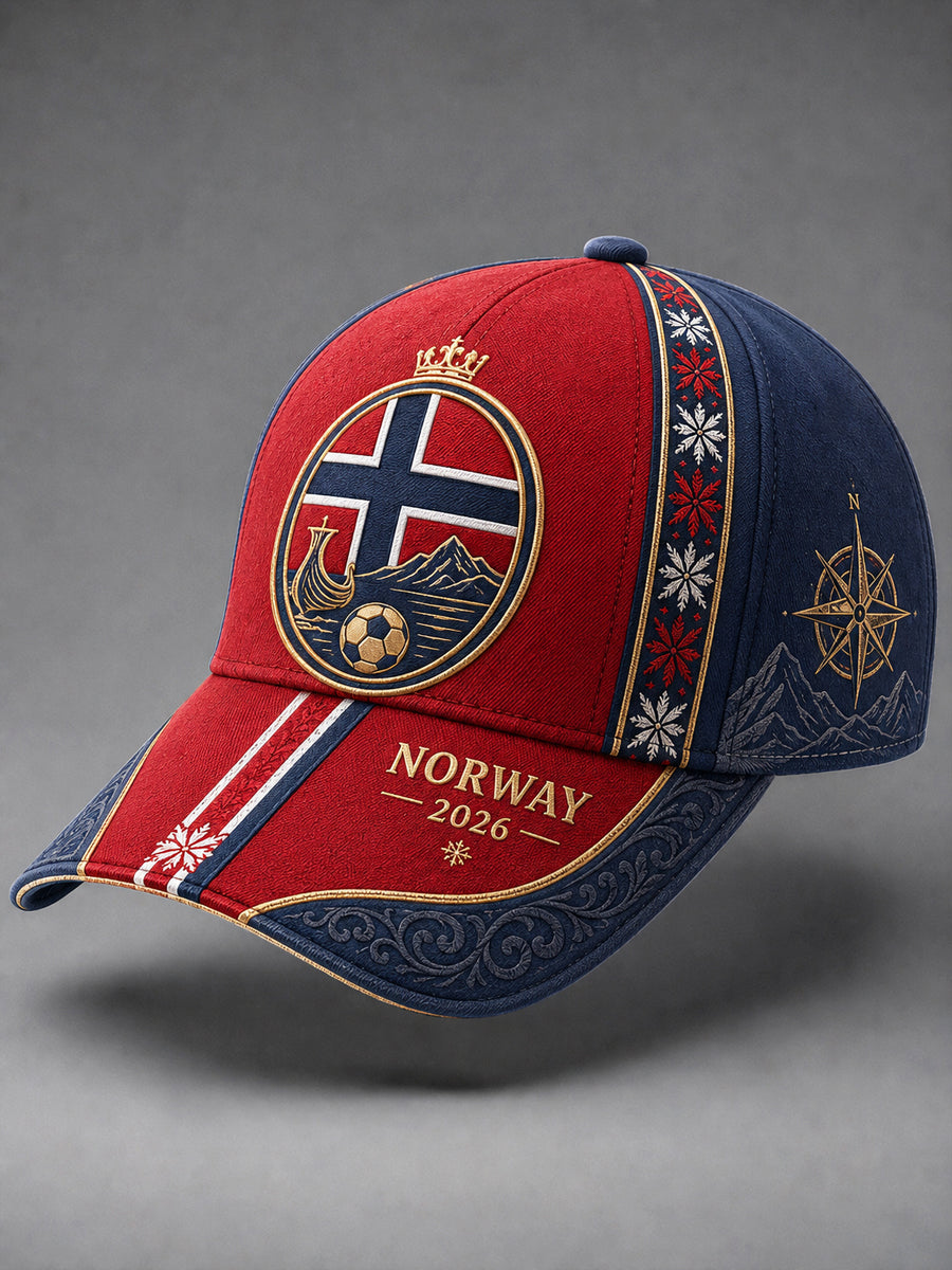 Unisex 2026 Norge fotball-fotball-kappen