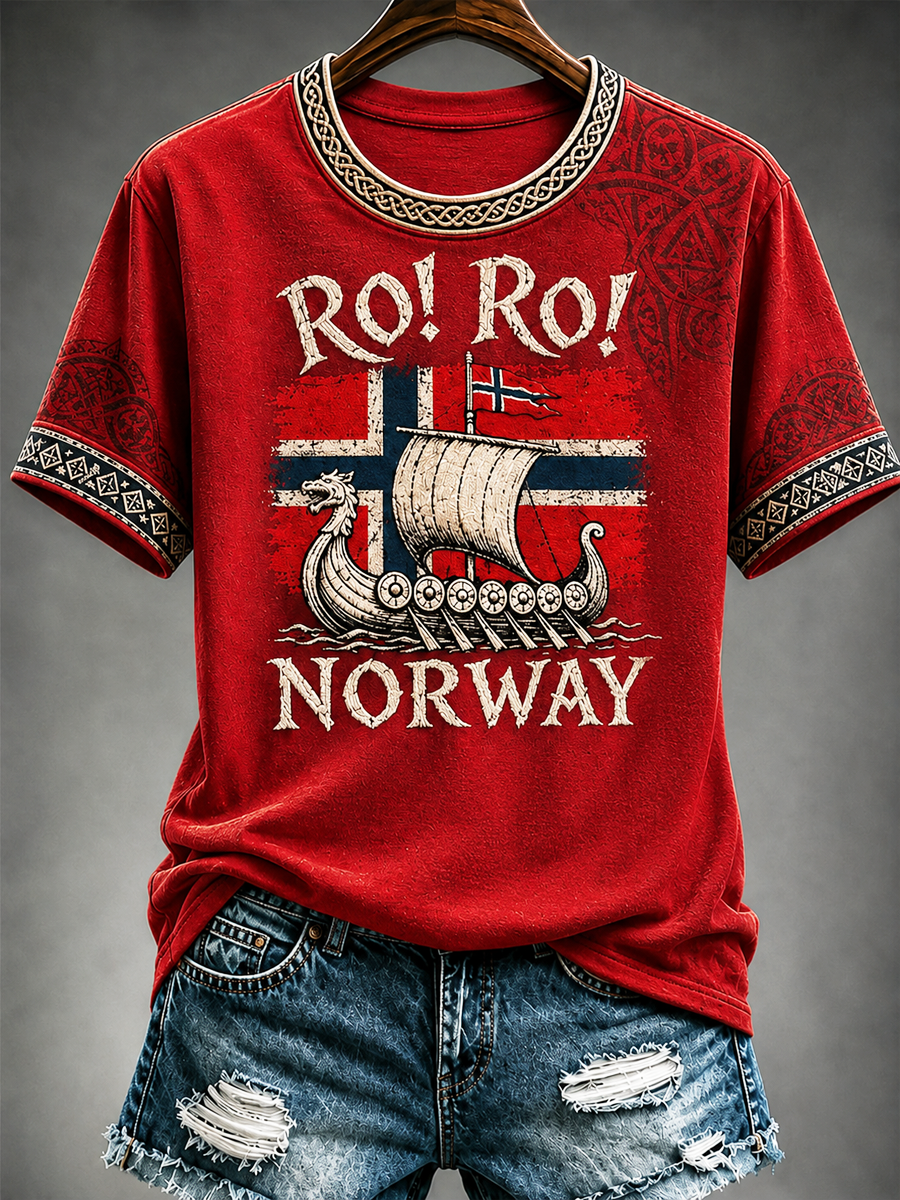 Dame Ro! Ro! T-skjort med korte ermer