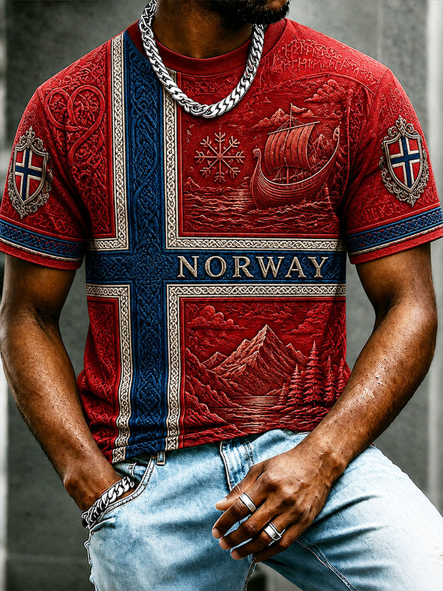 Menns norske vikingeånd, tilfeldig T-shirt