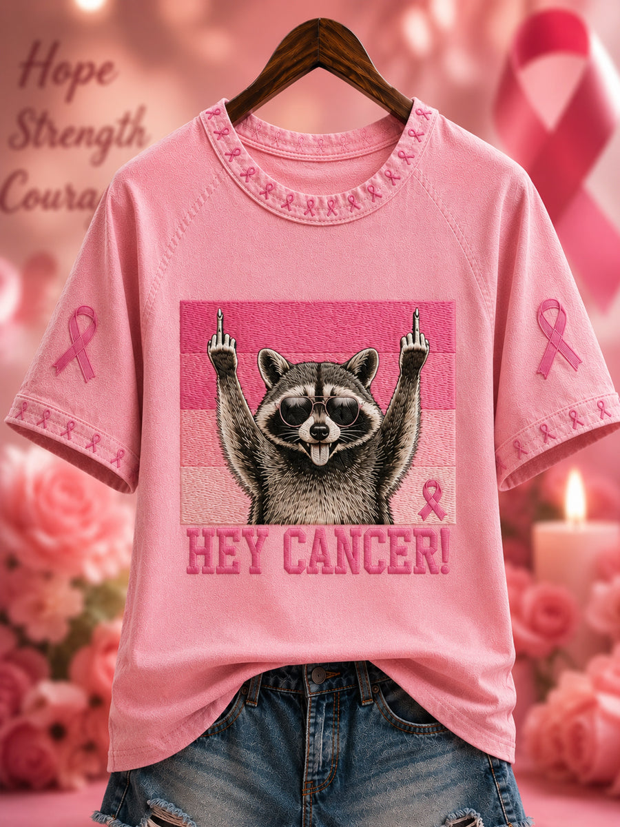 Stöd för bröstcancer hos kvinnor – Feral And Fighter T-shirt med kort ärm