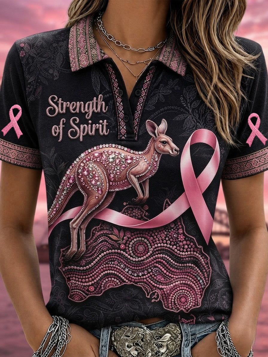 Kvinnors Bröstcancermedvetande Australien Polotröja