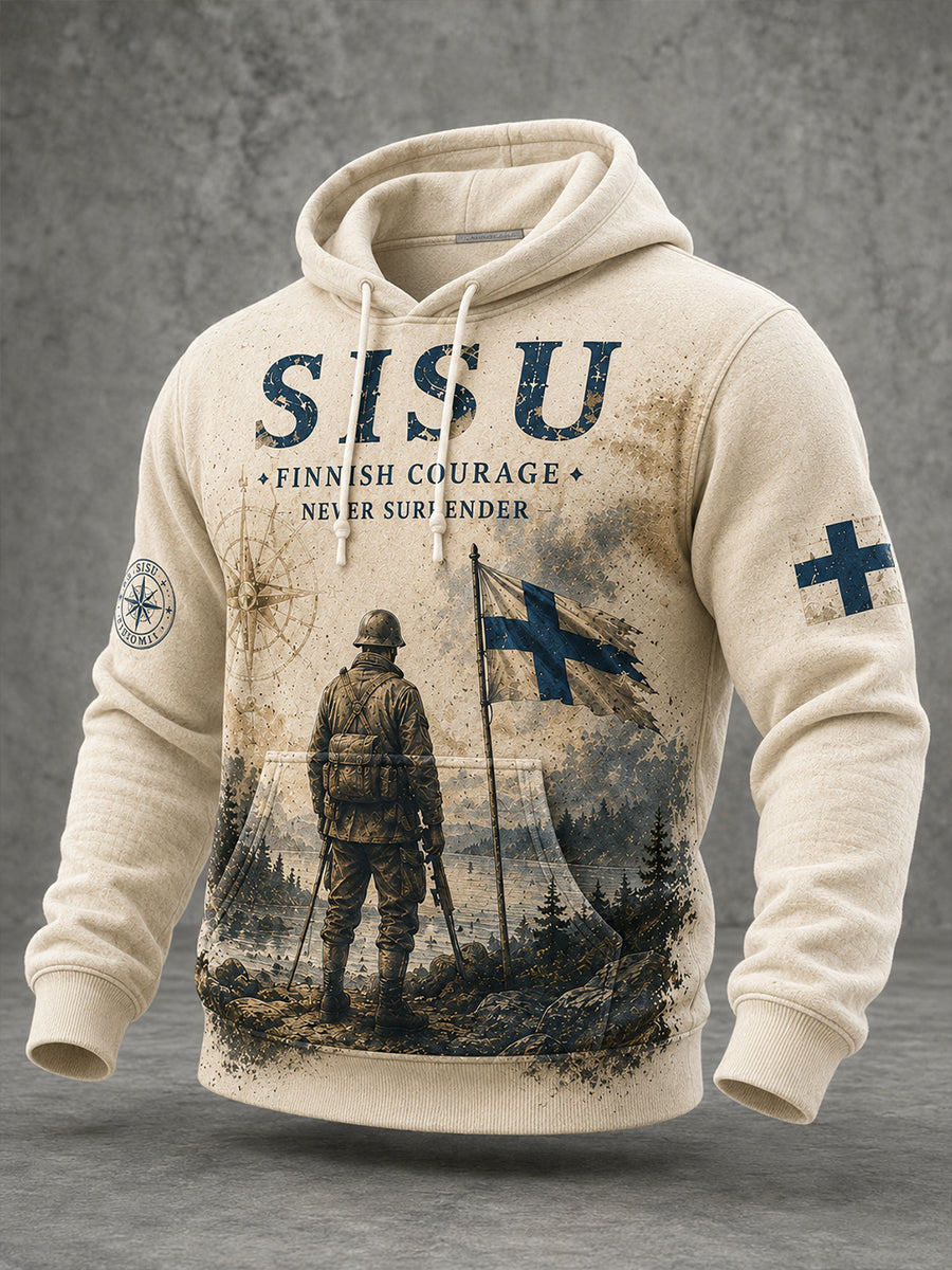 Miesten Sisu Veteran Henki Art Tulosta huppupaikka