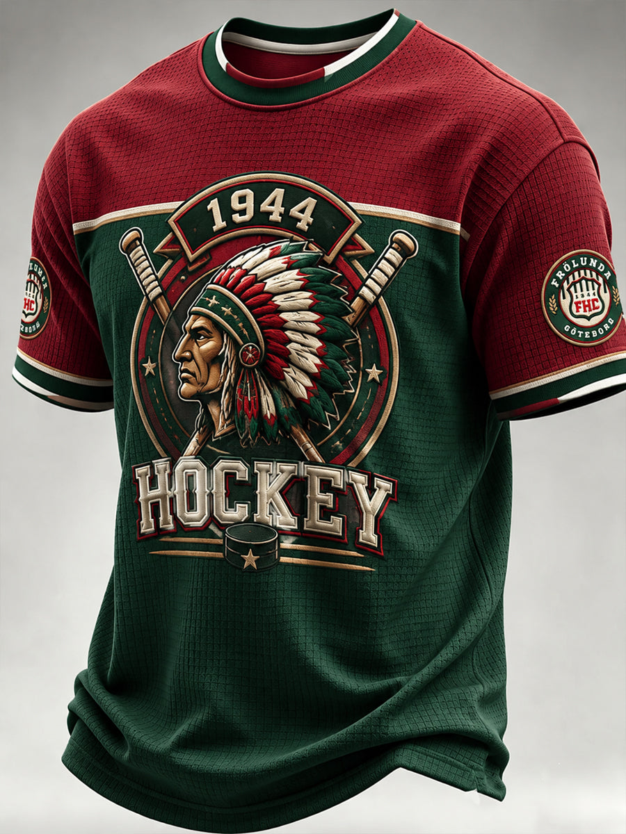 1944 Göteborg Hockey Heritage Våffle-mönster T-shirt