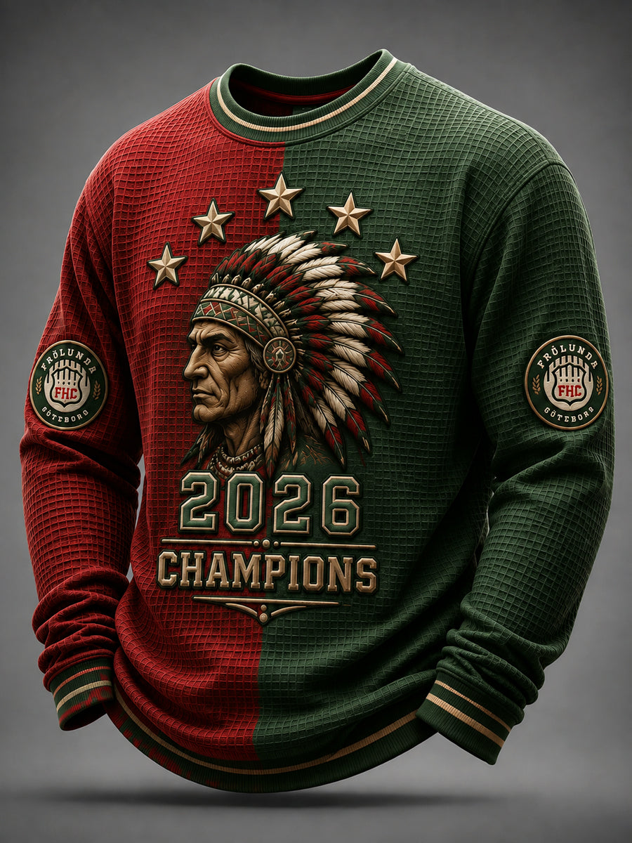Göteborg Hockey Champions 2026 Våffelväv T-shirt