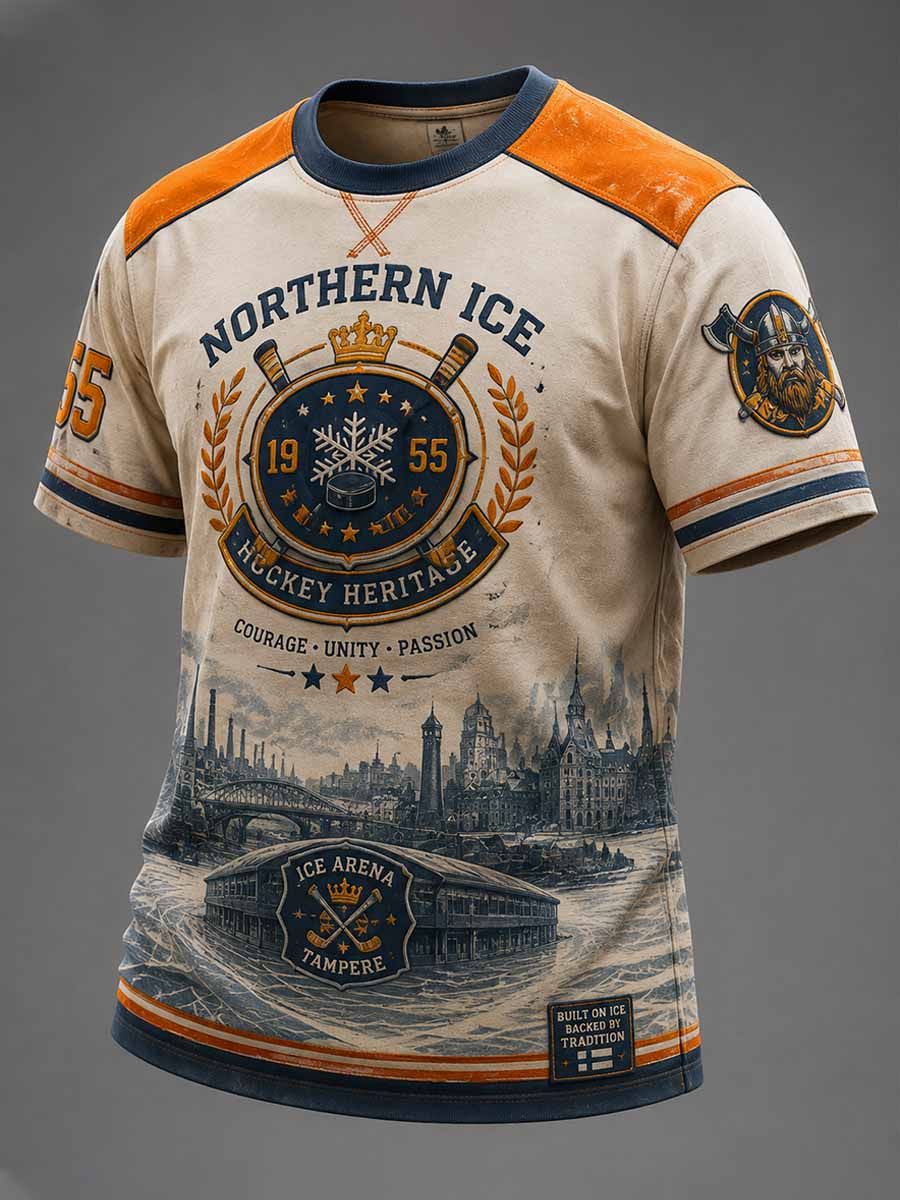 Miesten jääkiekko Tappara 1955 -juhlapainatus T-paita