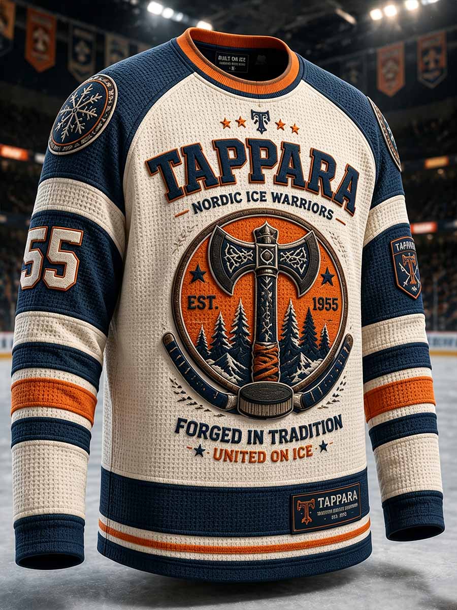 Miesten Tappara-perinteinen jääkiekkoa muistuttava kuviopaita