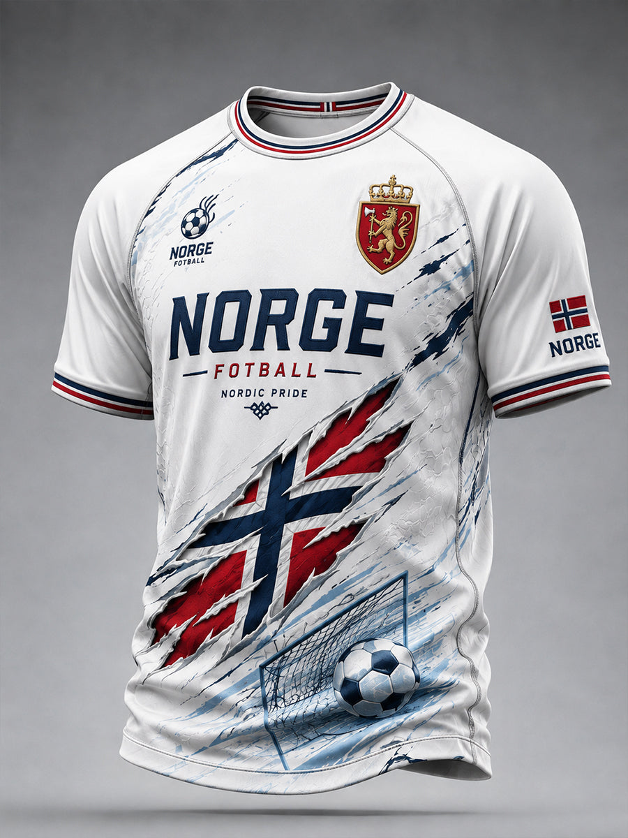 Kort-ærme Raglan T-shirt med fol
