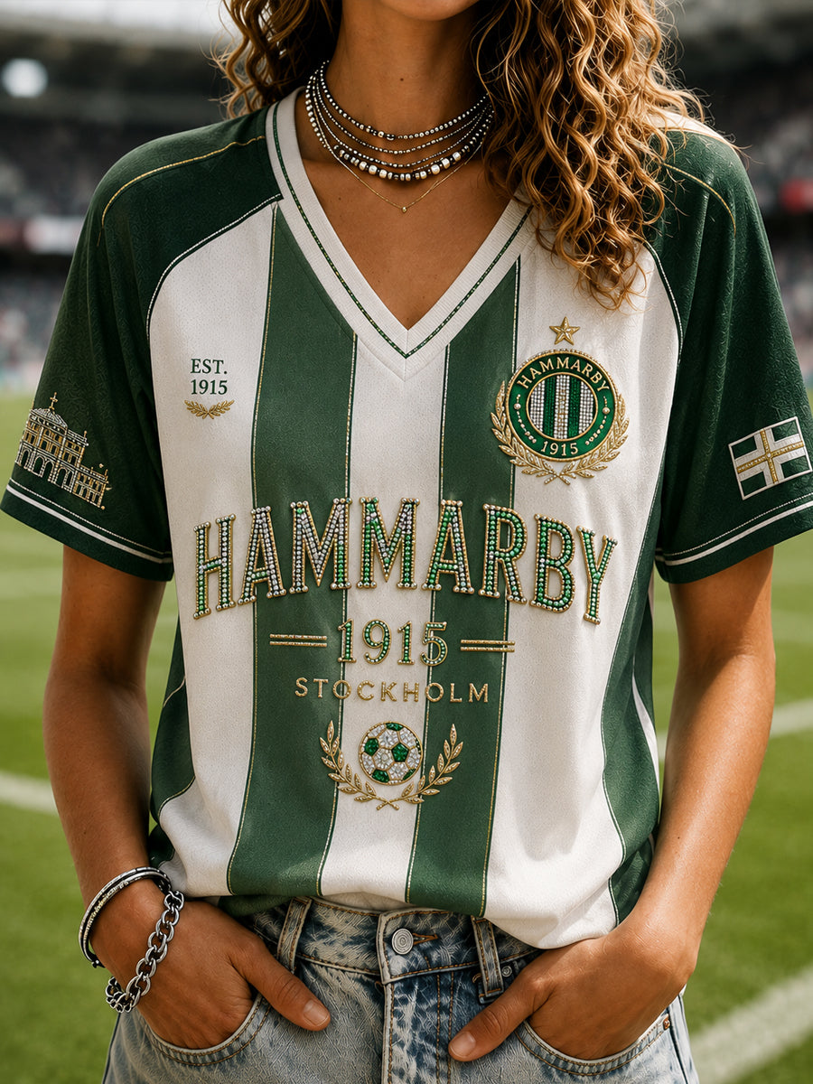 Hammarby Grönt & Vitt Luxus Fotbollströja