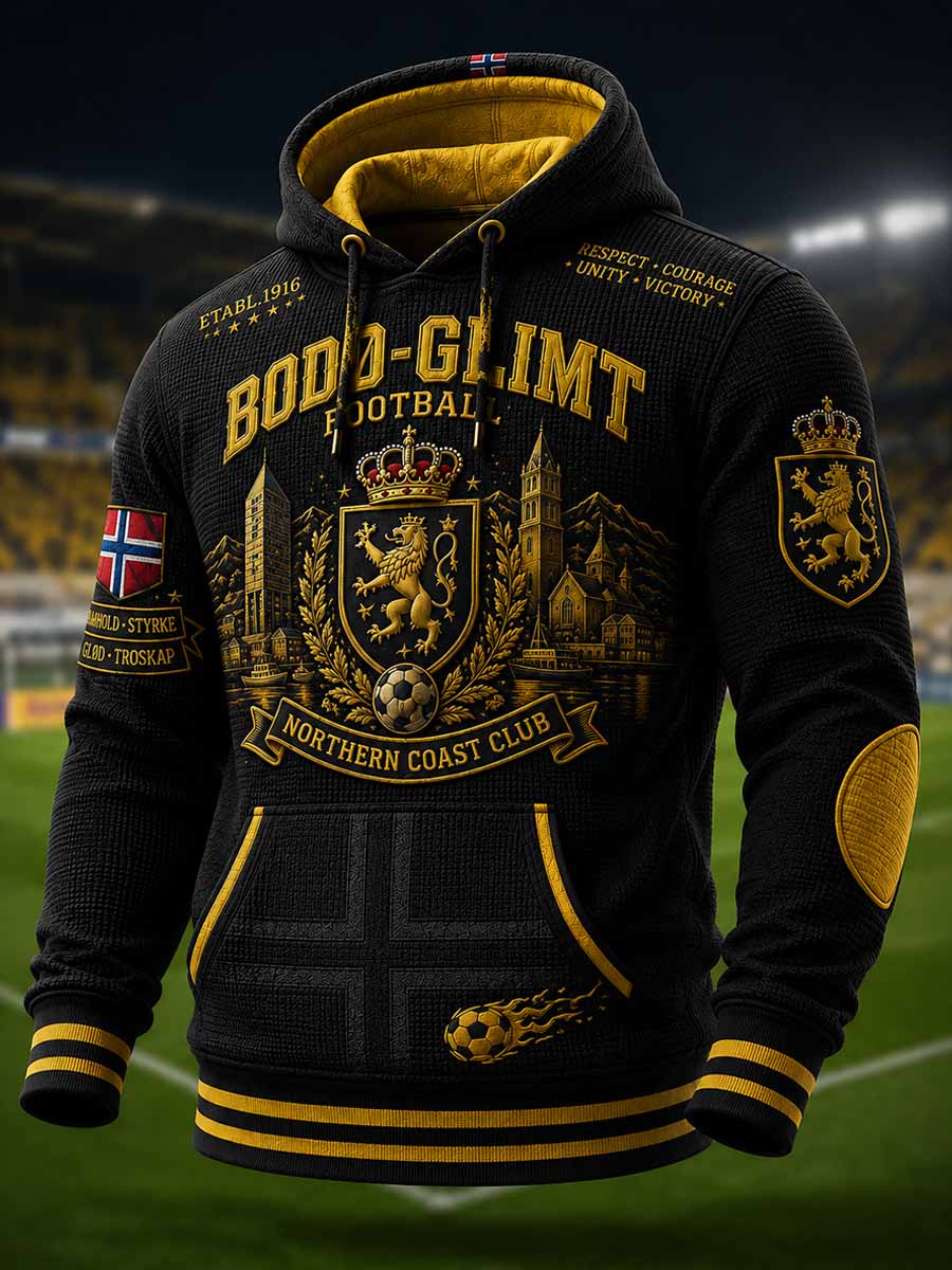Grafisk trykk-sweatshirt for herre med Bodø Glimt fotballag