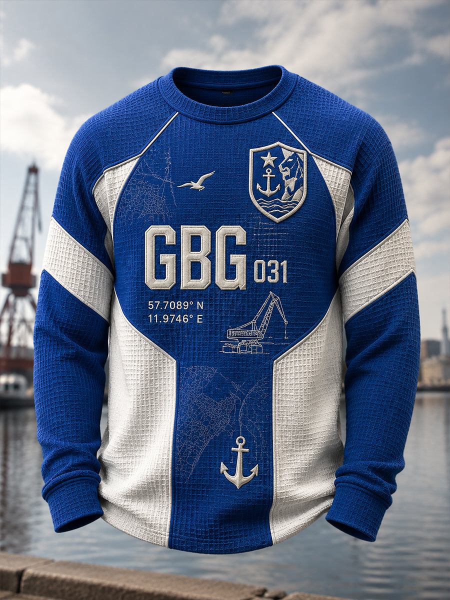 Herrarnas svenska fotbollsklubb IFK Göteborg – Västertorpströja med vafelmönster och lång ärm