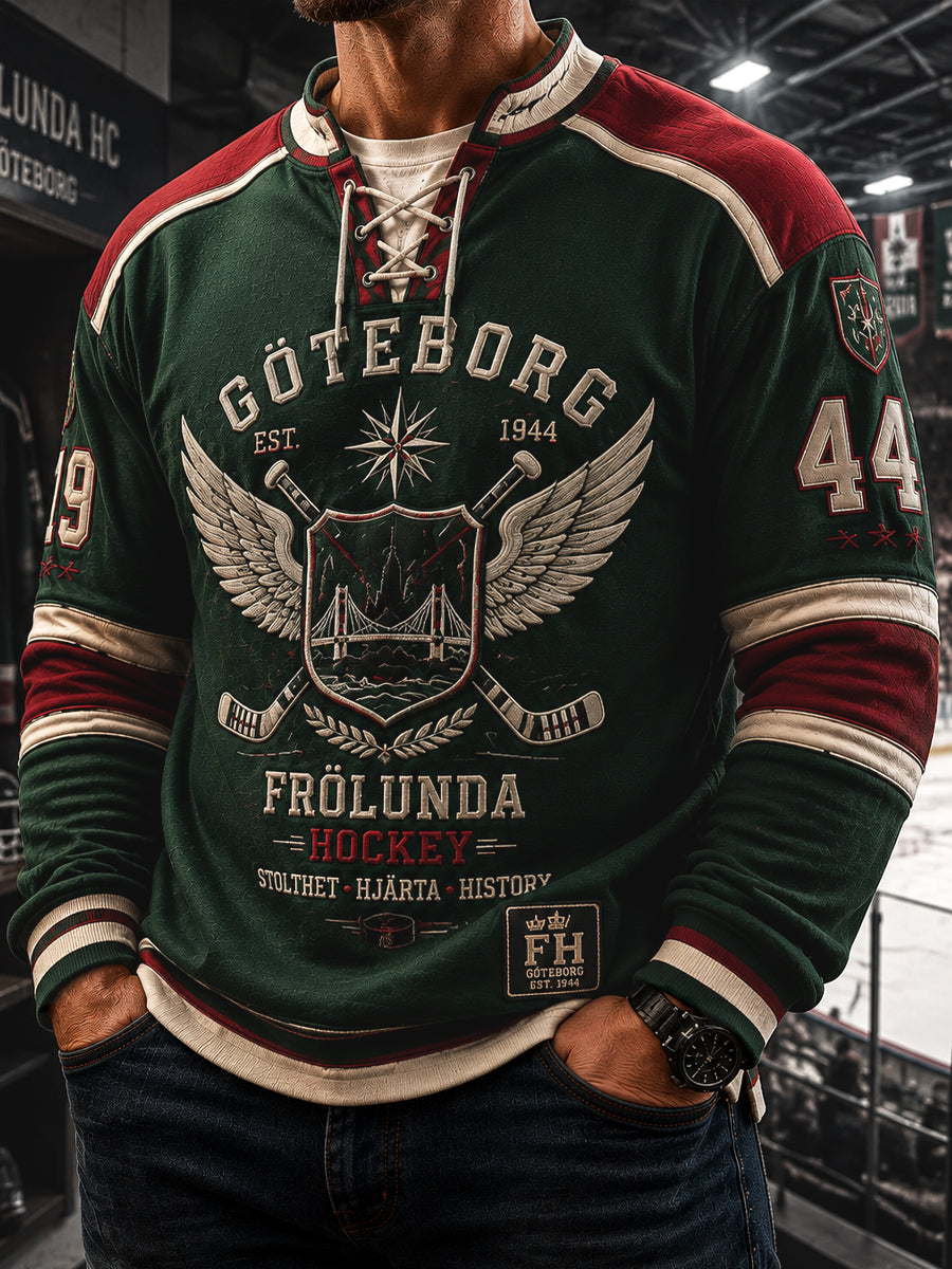 Herrarnas Frölunda HC Göteborg klassiska hockeytröja