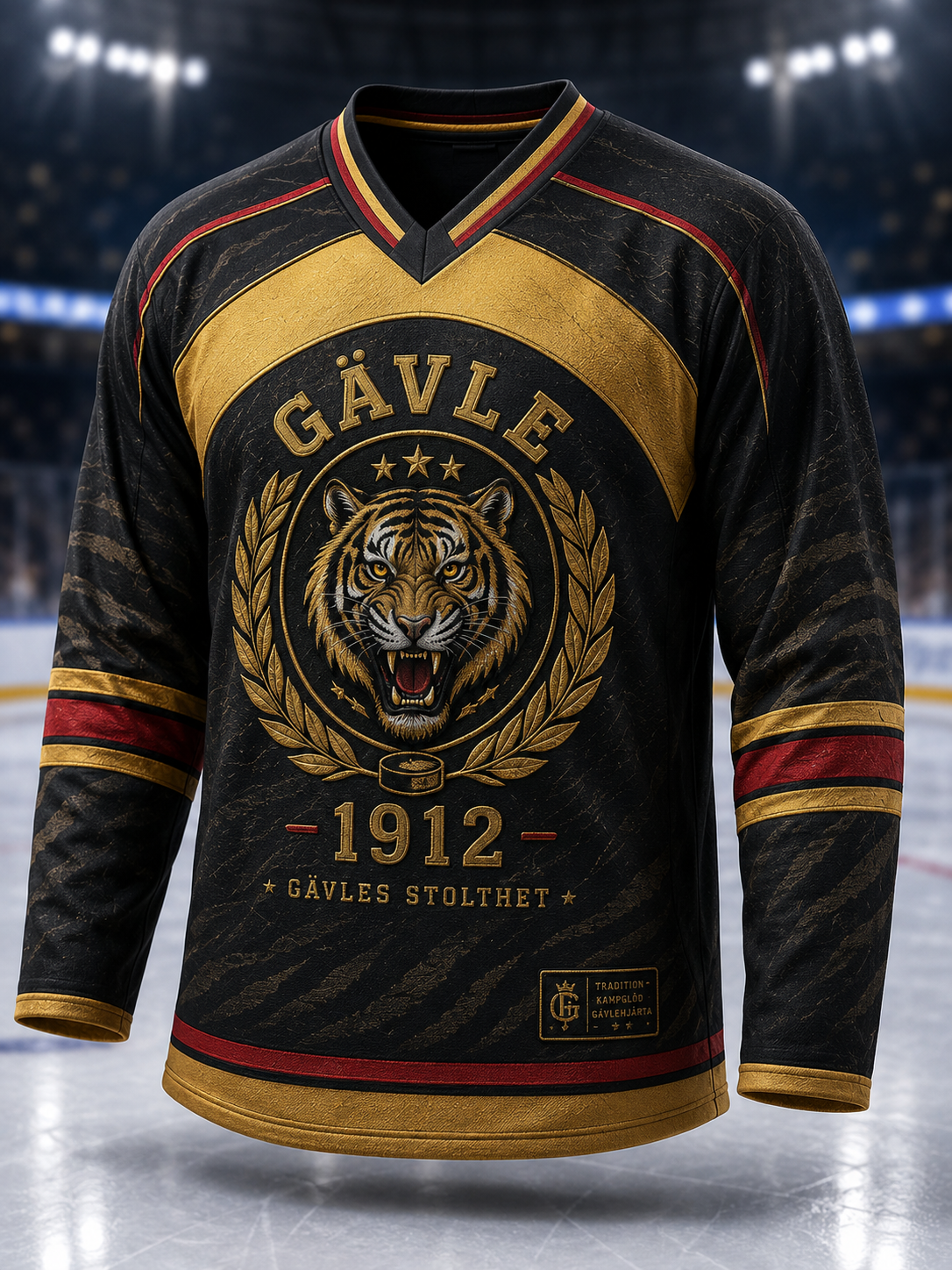 Herrarnas svenska ishockeylag Brynäs IF-linne med lång ärm