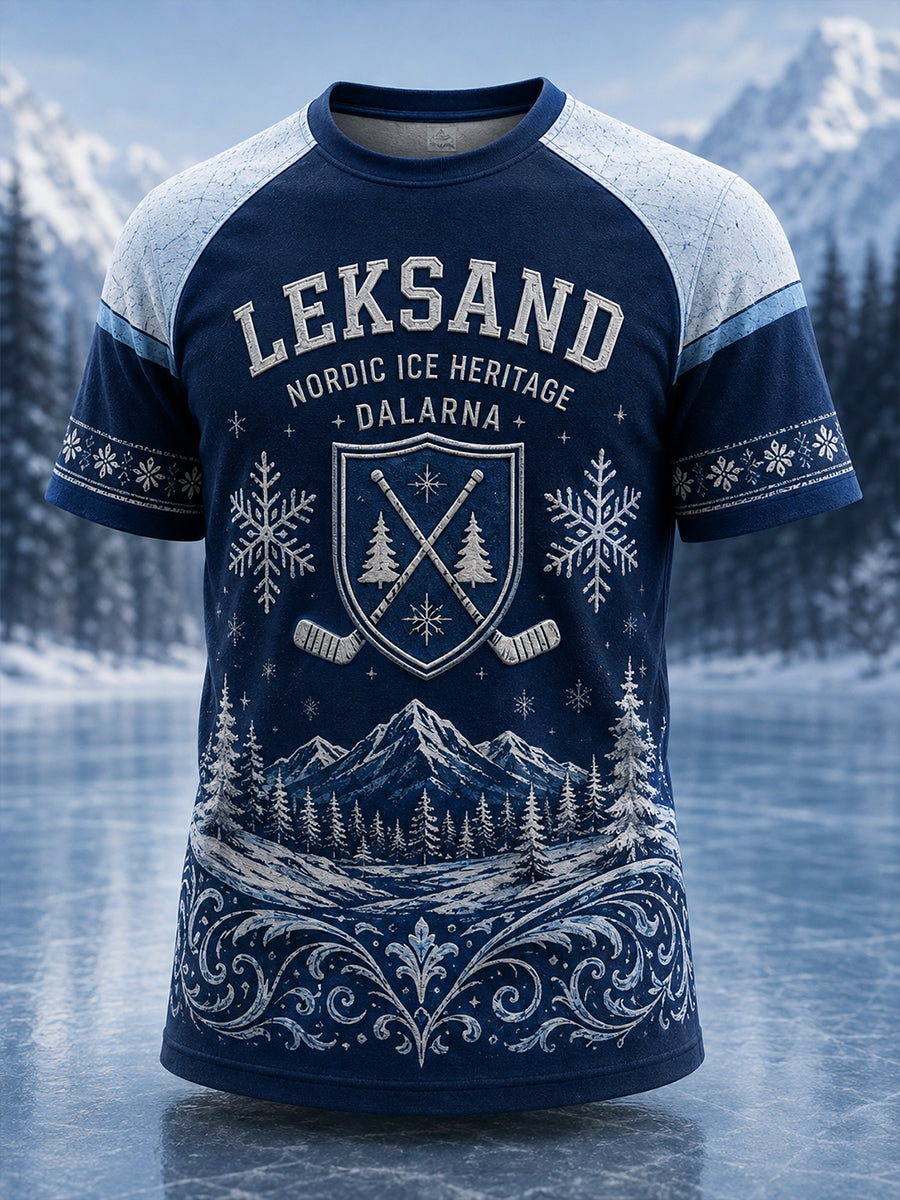 Herrligan Svensk ishockey Leksands IF Fans Älskare kortärmad t-shirt