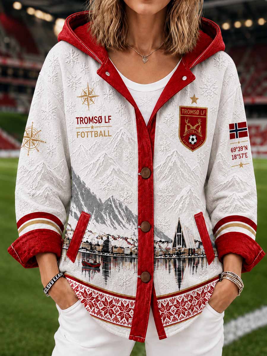 Trykt jakke til kvinner Tromsø fotballlag til trykk