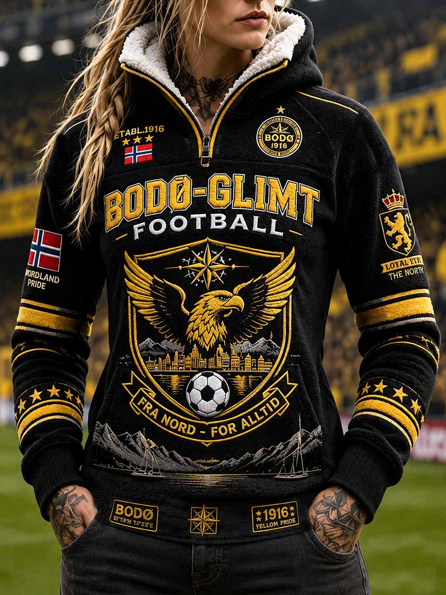 Kvinner Bodø Glimt fotballlag med trykt trykkløp