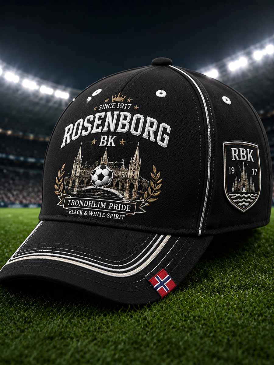 Unisex Vintage RBK fotballlagmønster trykt hatt